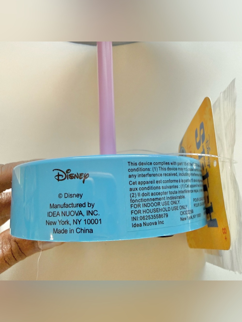 Disney Stitch Kids Blue & Purple Table Lamp - Fun Character Night Light - Picture 6 of 7